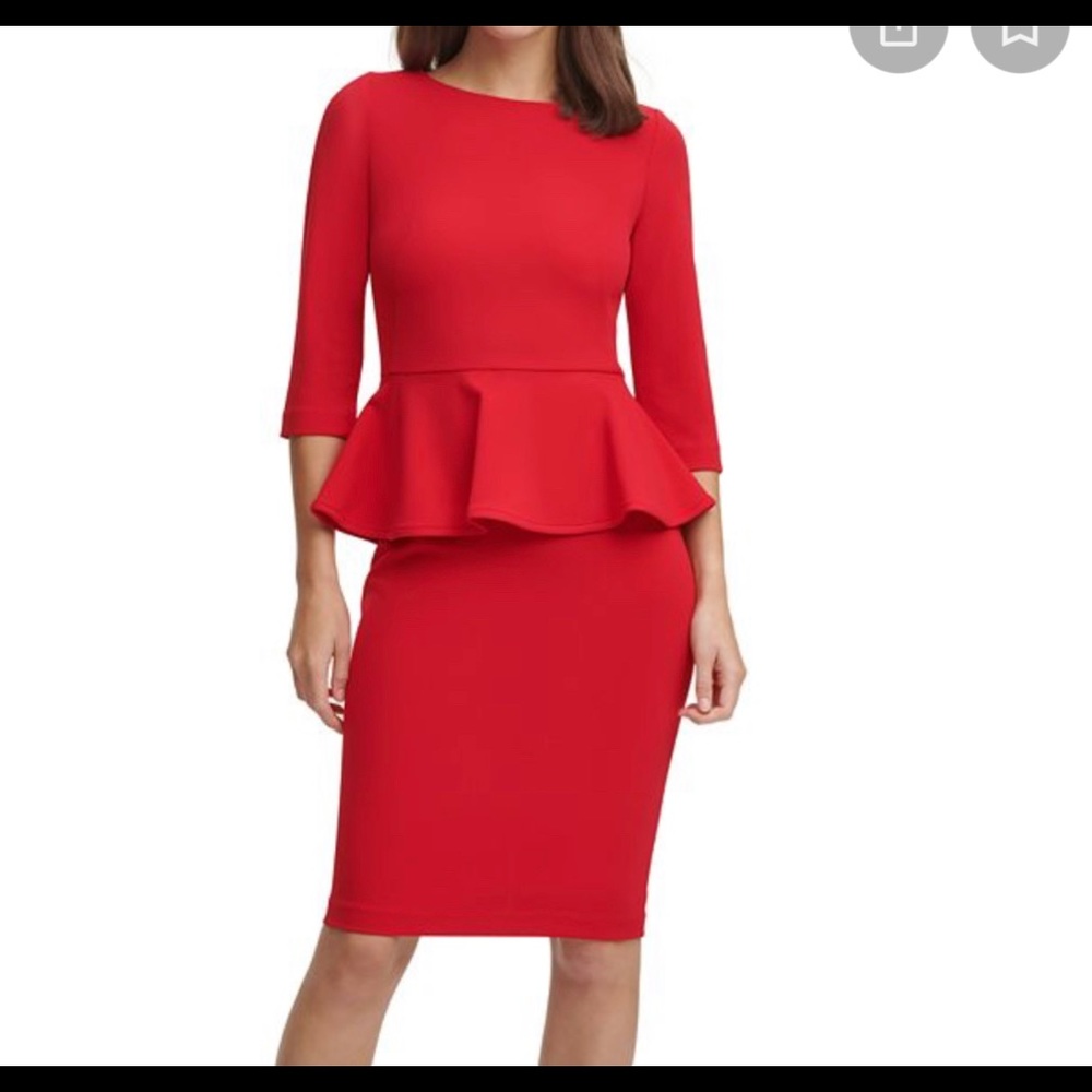 Calvin Klein
Peplum Sheath Dress